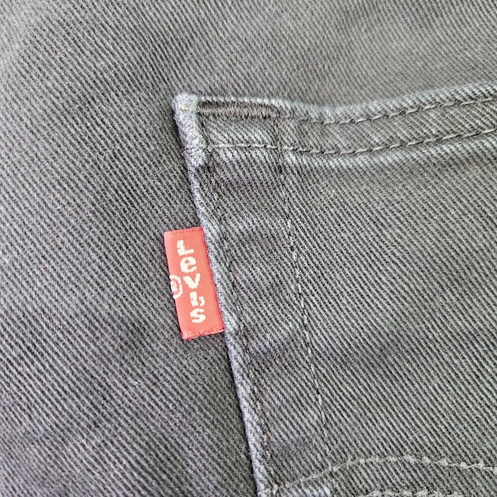 Levi's 513 Slim Straight Jeans‎ Mens W34 L30 Jet Black Stretch Denim 34x30